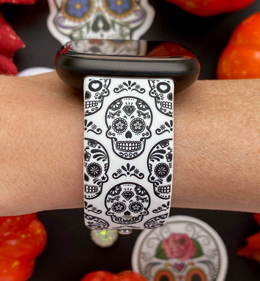 Skulls Halloween Fitbit Versa 1/2 Watch Band