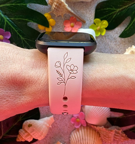 Tropical Flower Fitbit Versa 1/2 Watch Band