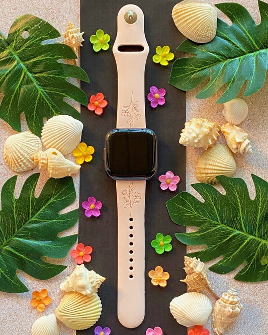 Tropical Flower Fitbit Versa 1/2 Watch Band