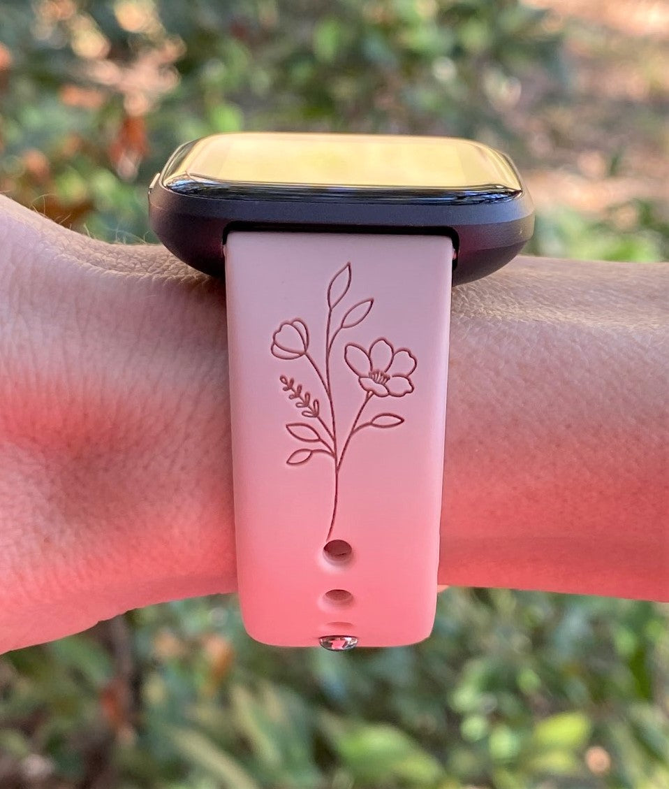 Tropical Flower Fitbit Versa 1/2 Watch Band