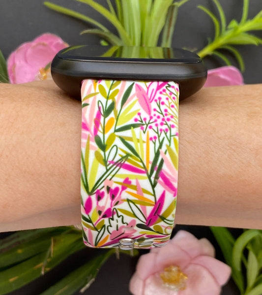 Wild Flower Fitbit Versa 3/Versa 4/Sense/Sense 2 Watch Band