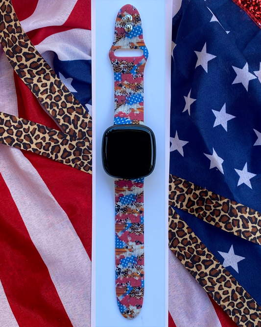 Flag Fitbit Versa 1/2 Watch Band