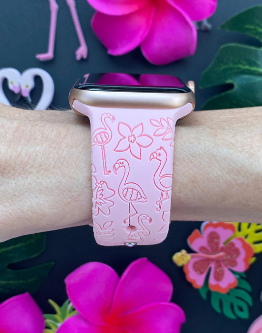 Tropical Flamingo Apple Watch Band