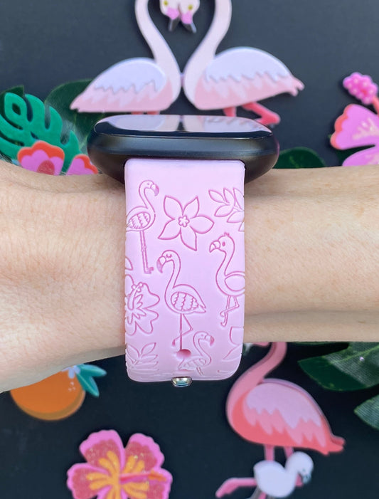 Tropical Flamingo Fitbit Versa 3/Versa 4/Sense/Sense 2 Watch Band