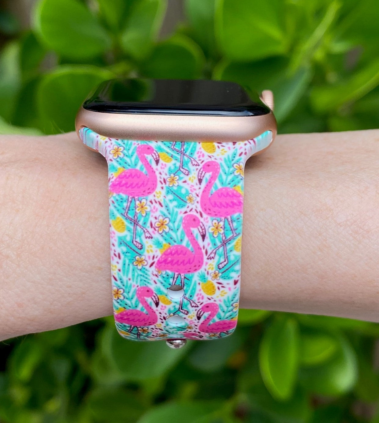 Flamingo Apple Watch Silicone Band Lux Bands Shop