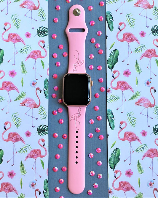 Pink Flamingo Apple Watch Band