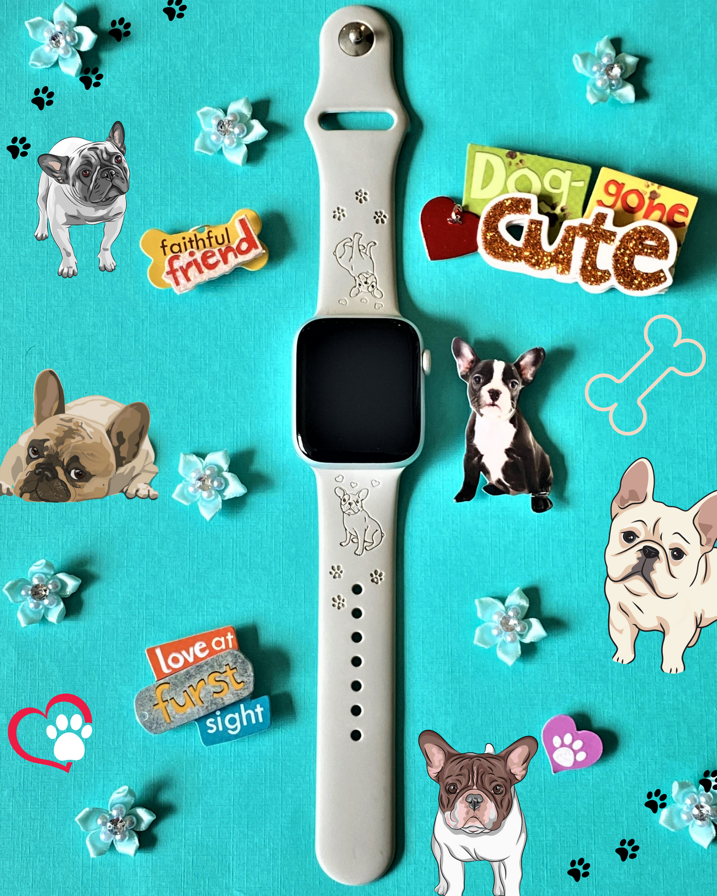 Frenchie Dog Apple Watch Band