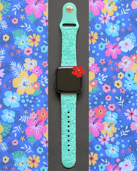 Hibiscus Fitbit Versa 1/2 Watch Band