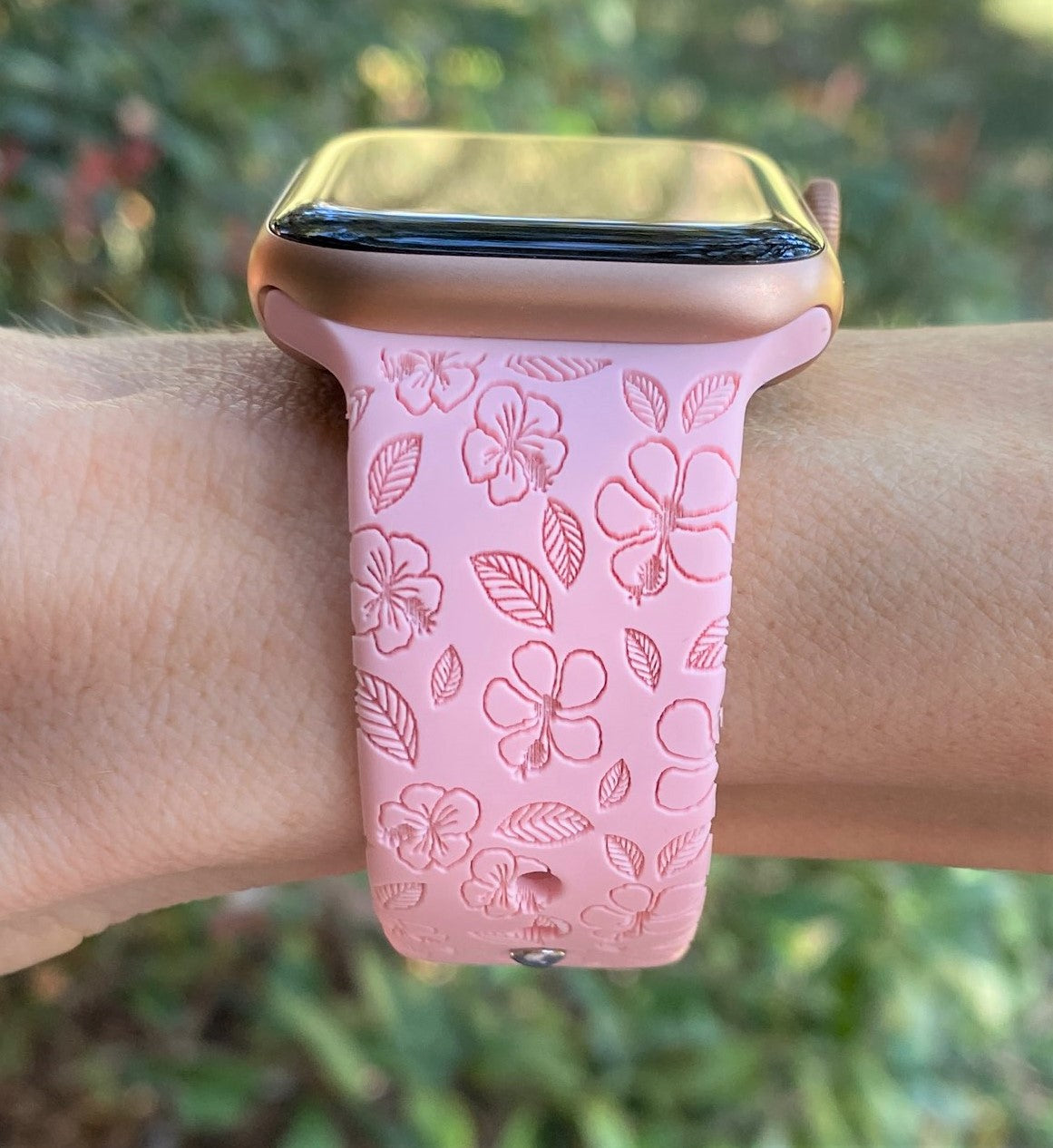 Tropical Hibiscus Apple Watch Band