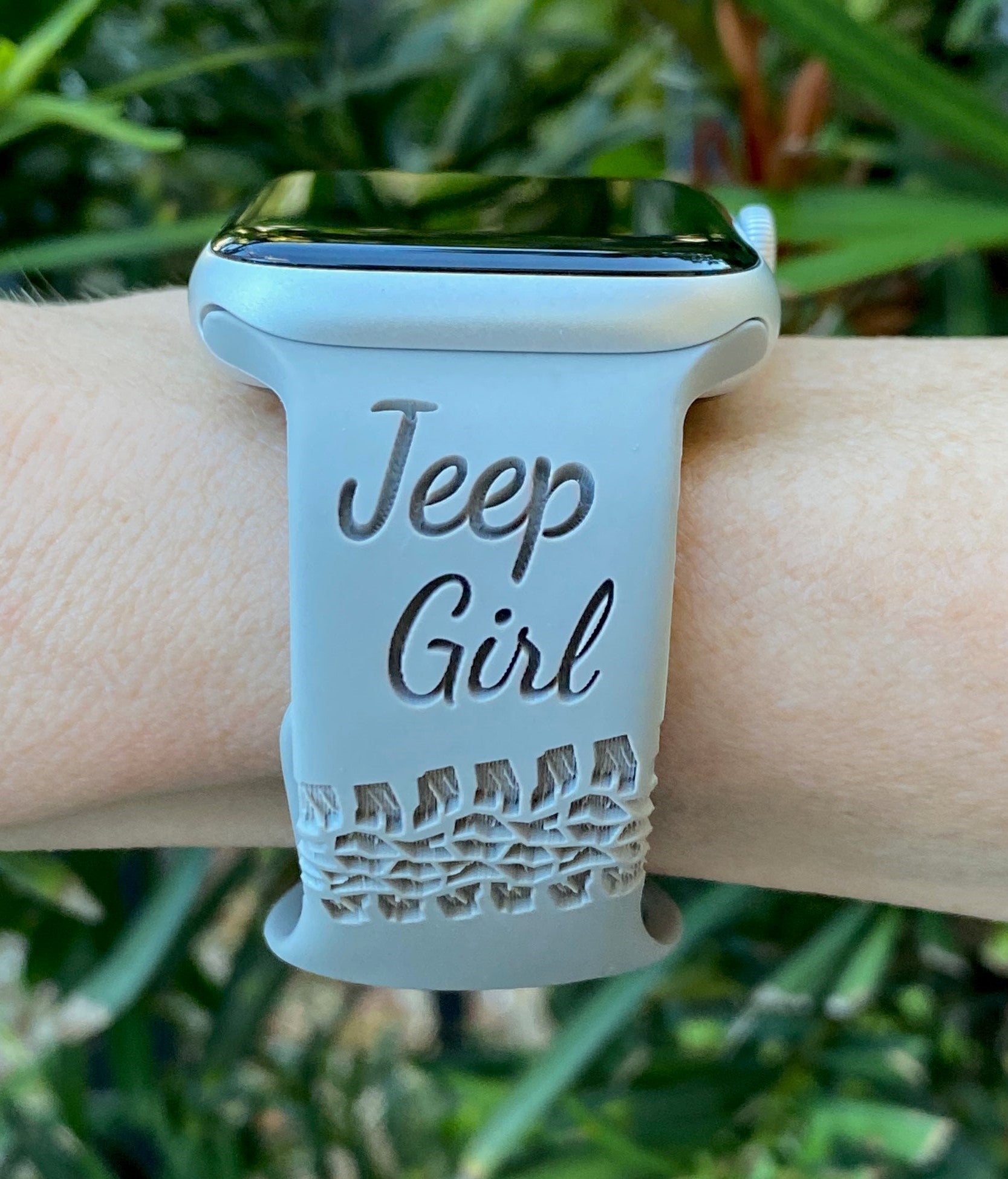 Jeep Girl Apple Watch Silicone Engraved Band Lux Bands Shop