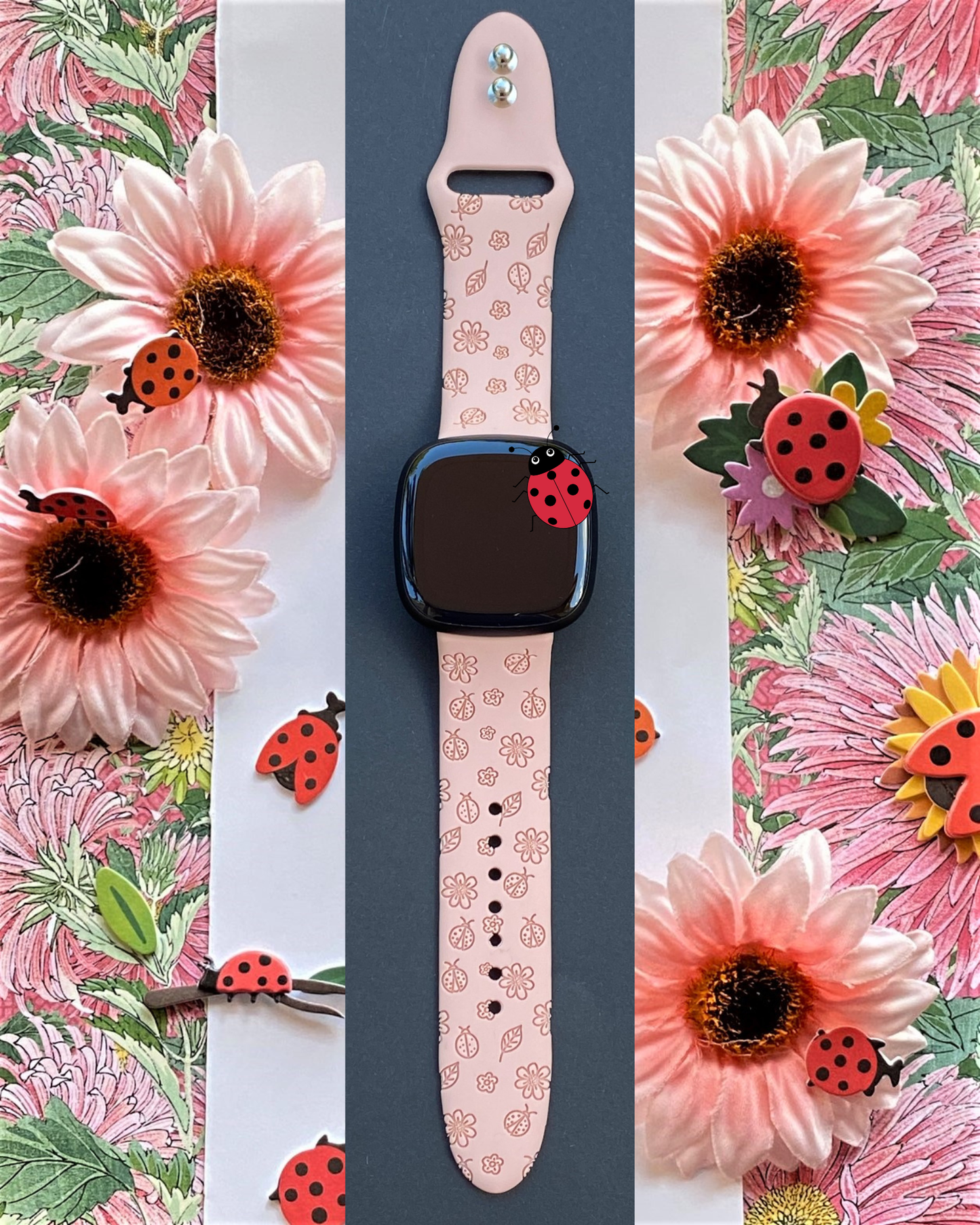 Ladybug Fitbit Versa 3/Versa 4/Sense/Sense 2 Watch Band