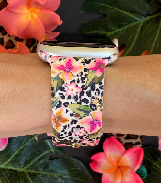 Tropical Leopard Apple Watch Band