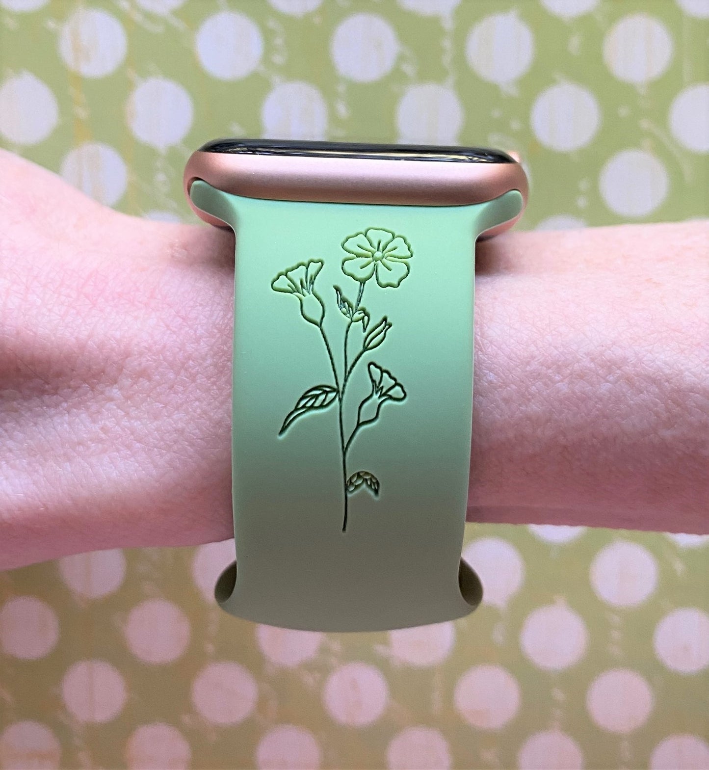 Lily and Wild Flower Apple Watch Band