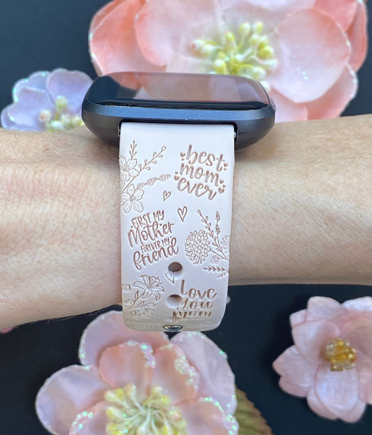 Mother's Day Floral Fitbit Versa 1/2 Watch Band