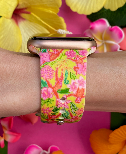 Tropical Yellow Apple Watch Band
