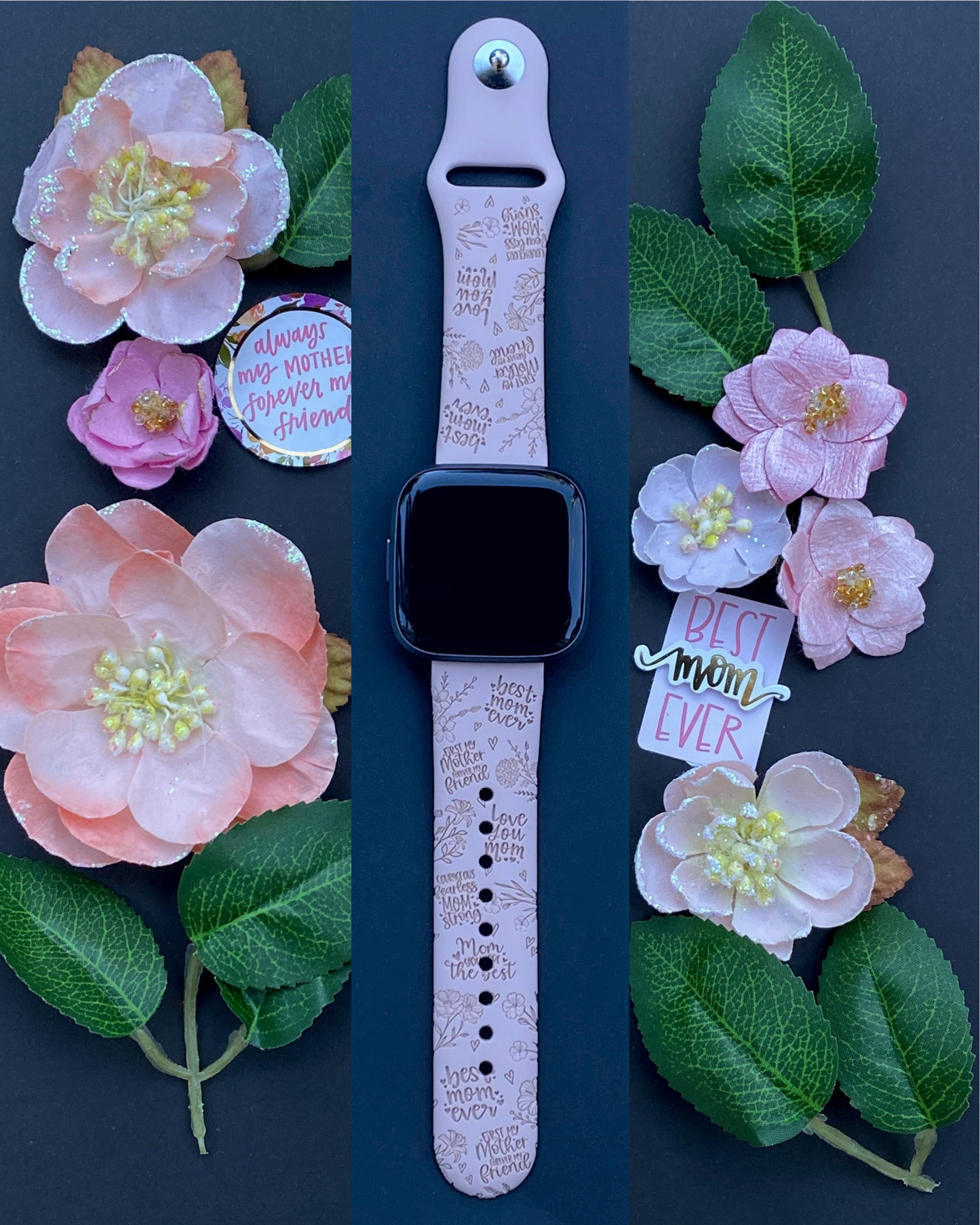 Mother's Day Floral Fitbit Versa 1/2 Watch Band