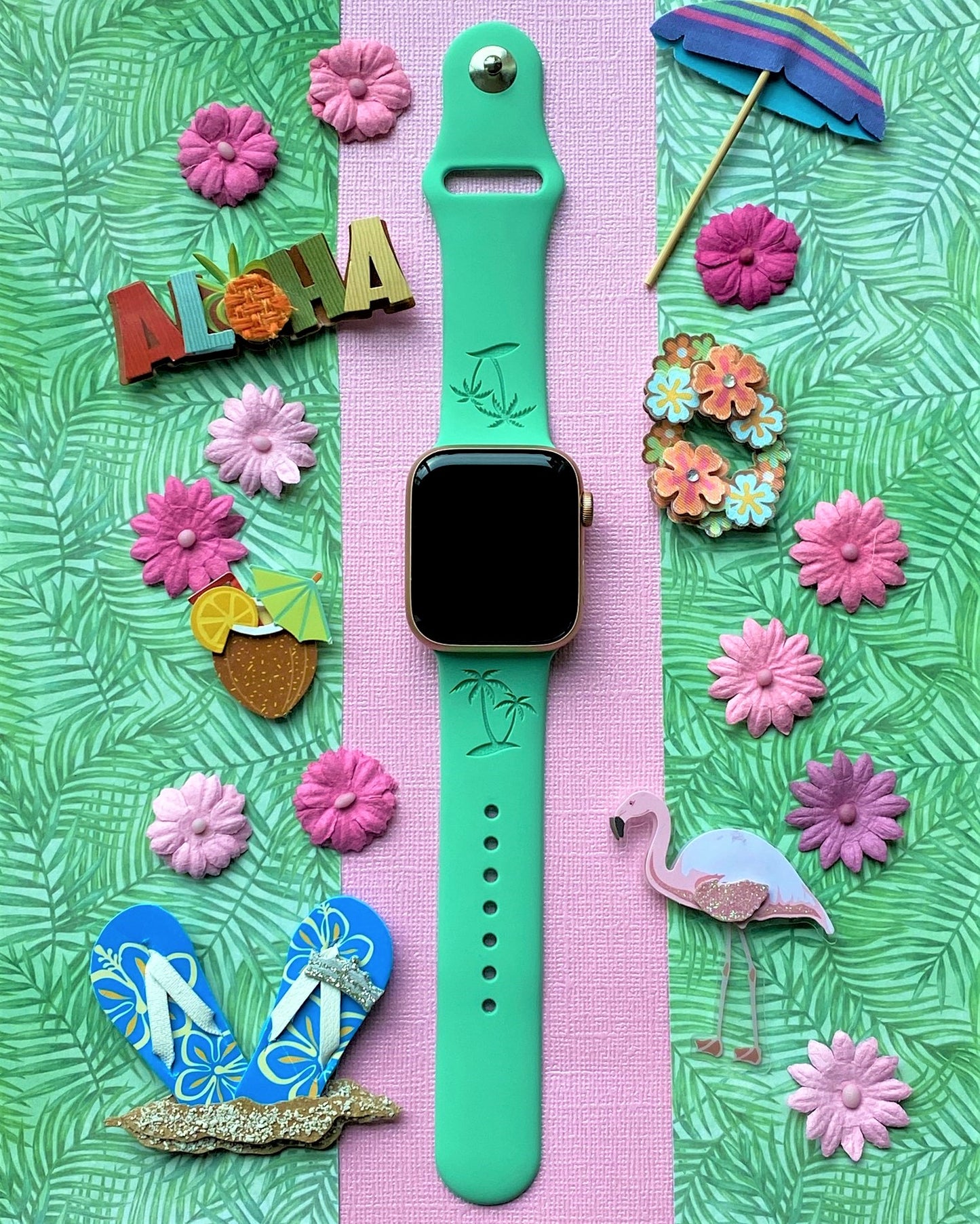 Palm Tree Apple Watch Band