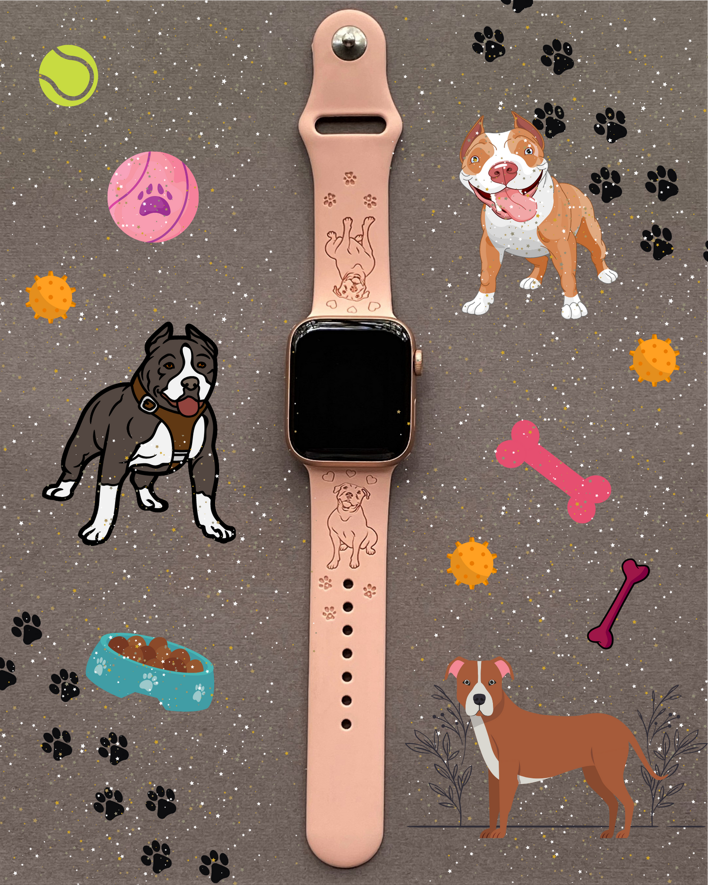 Pitbull Dog Apple Watch Band