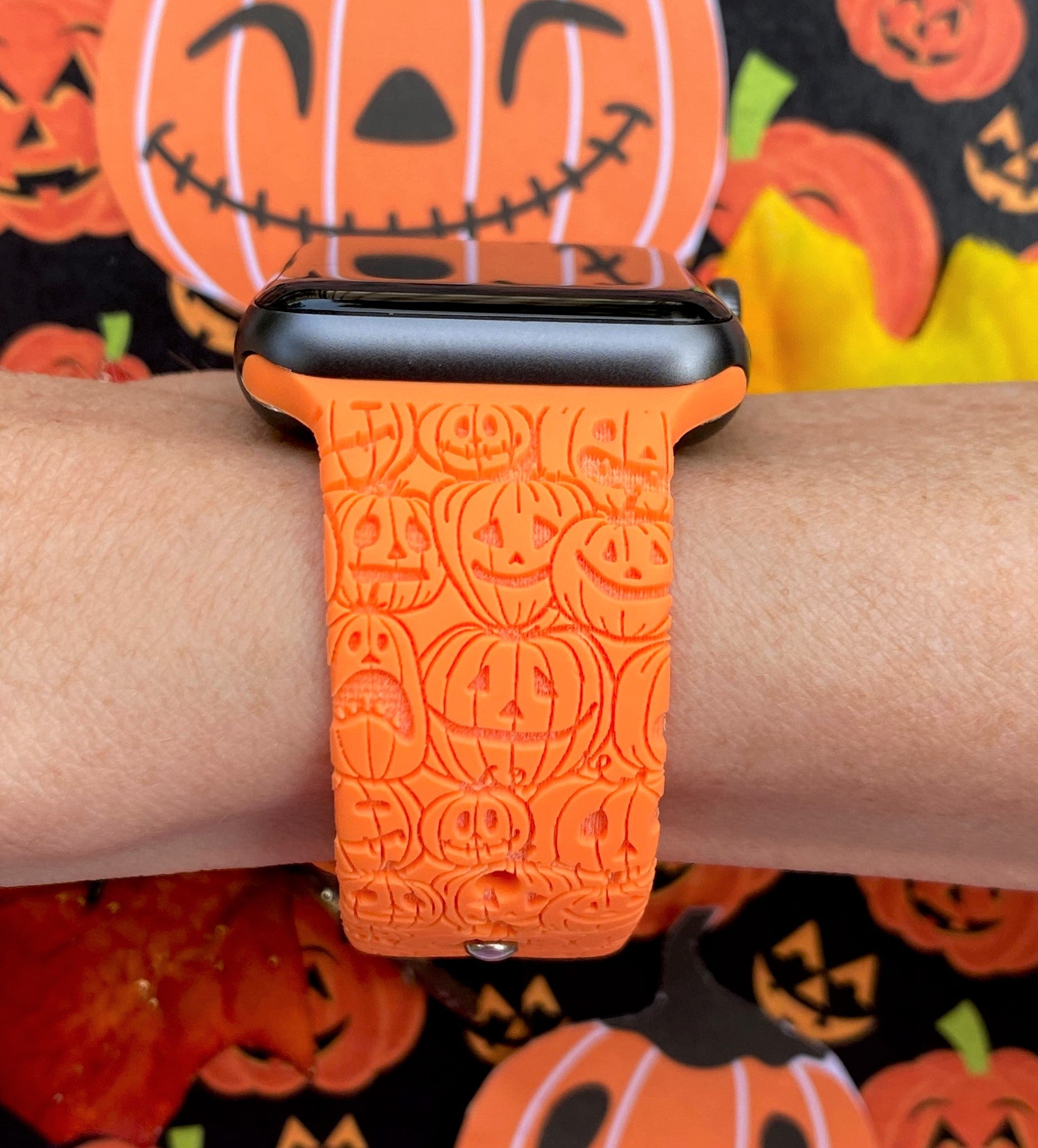 Pumpkin apple watch discount band