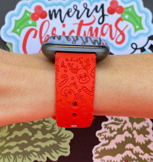 Reindeer Fitbit Versa 1/2 Watch Band