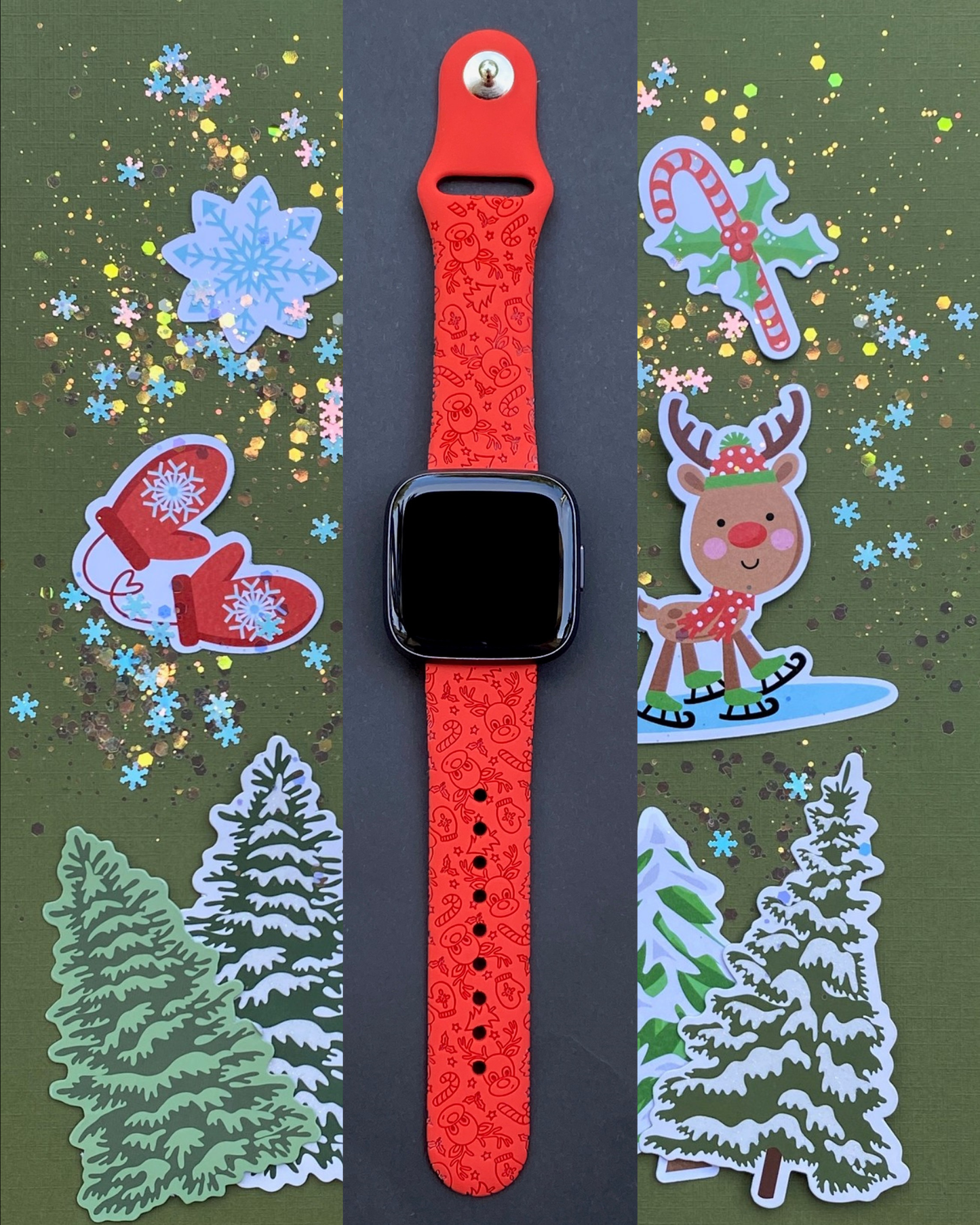 Reindeer Fitbit Versa 1/2 Watch Band