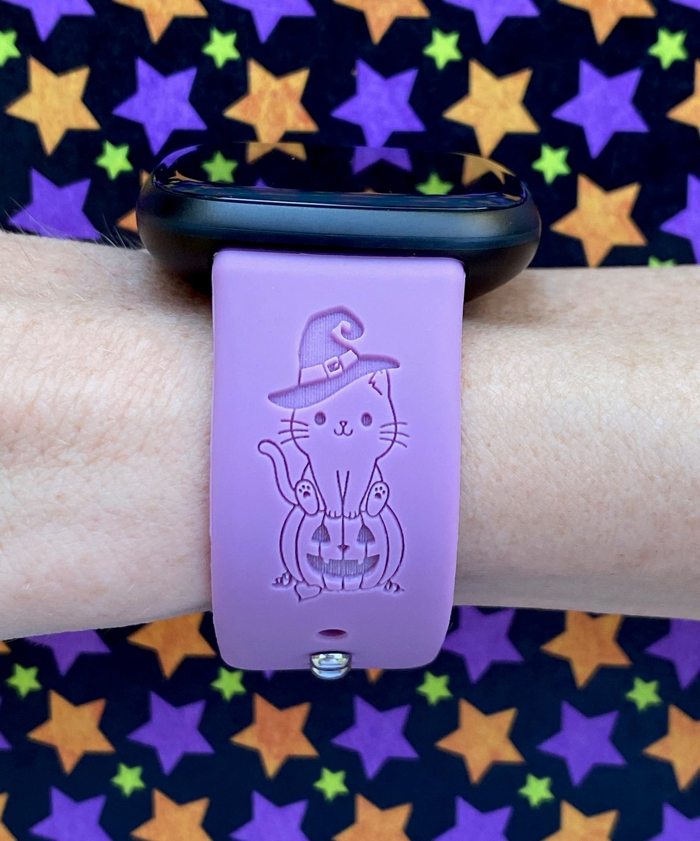 Halloween Cat Fitbit Versa 3/Versa 4/Sense/Sense 2 Watch Band