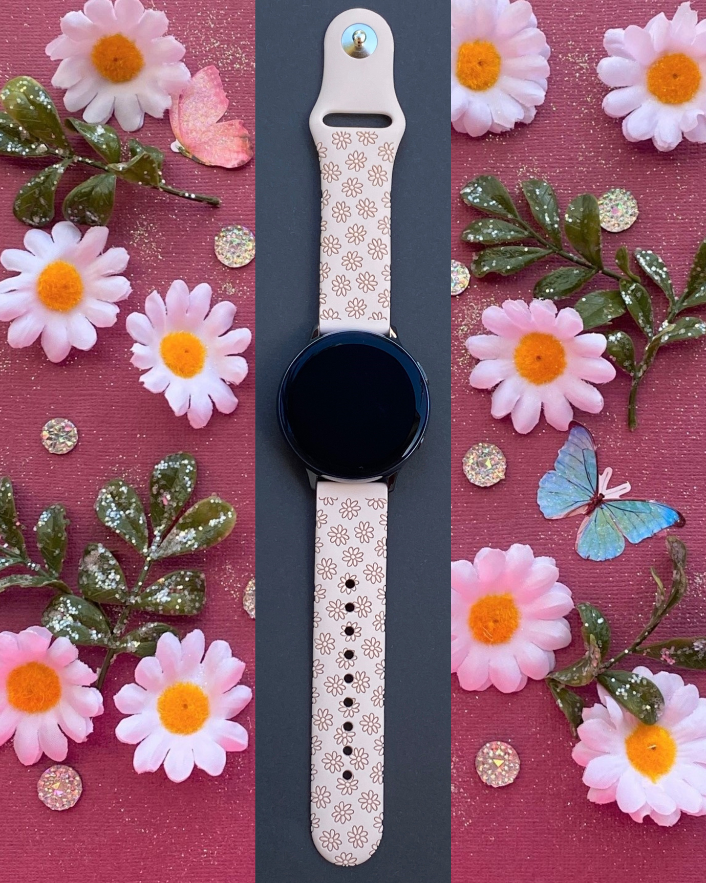 Daisy Flower 20mm Samsung Galaxy Watch Band