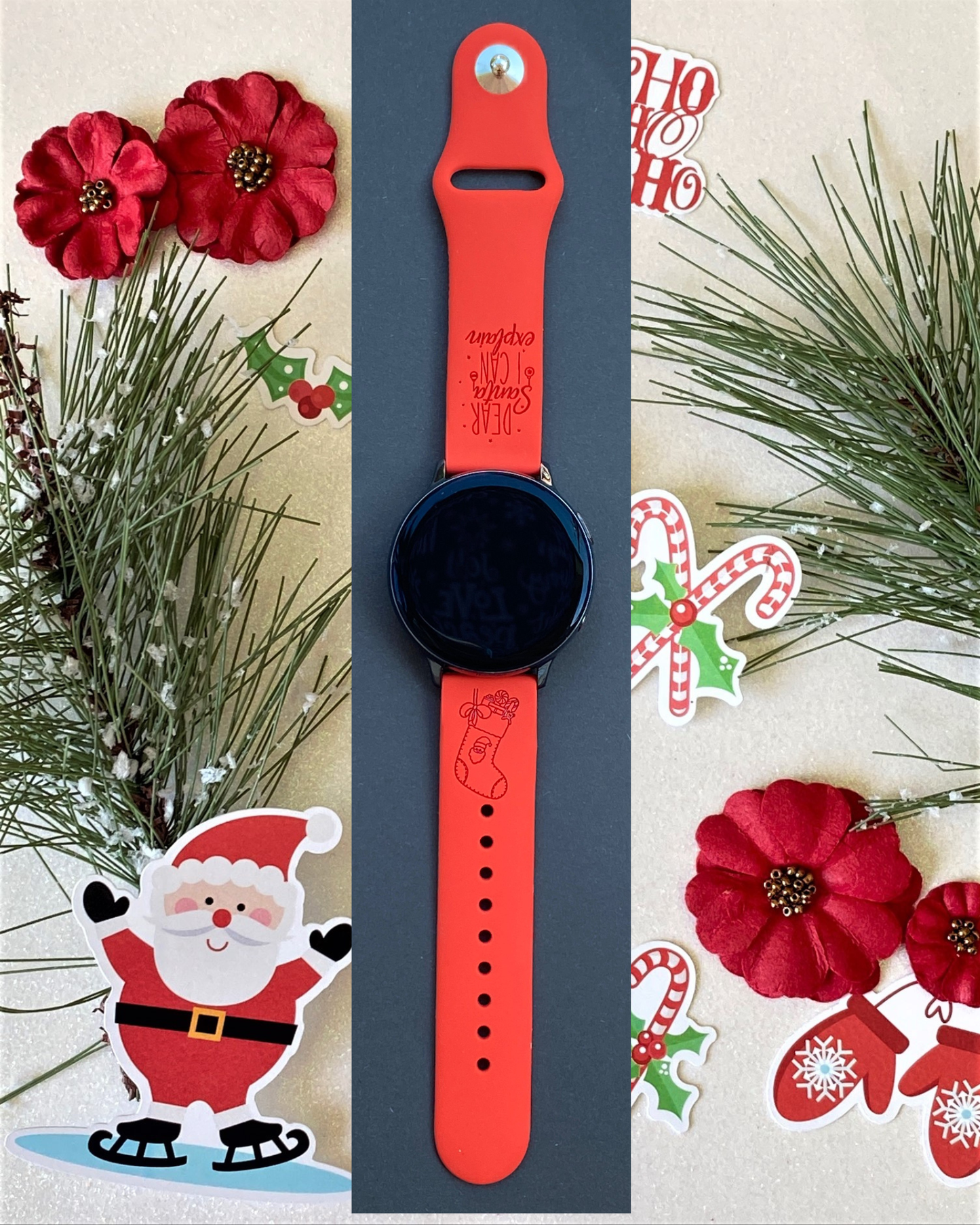 Dear Santa 20mm Samsung Galaxy Watch Band