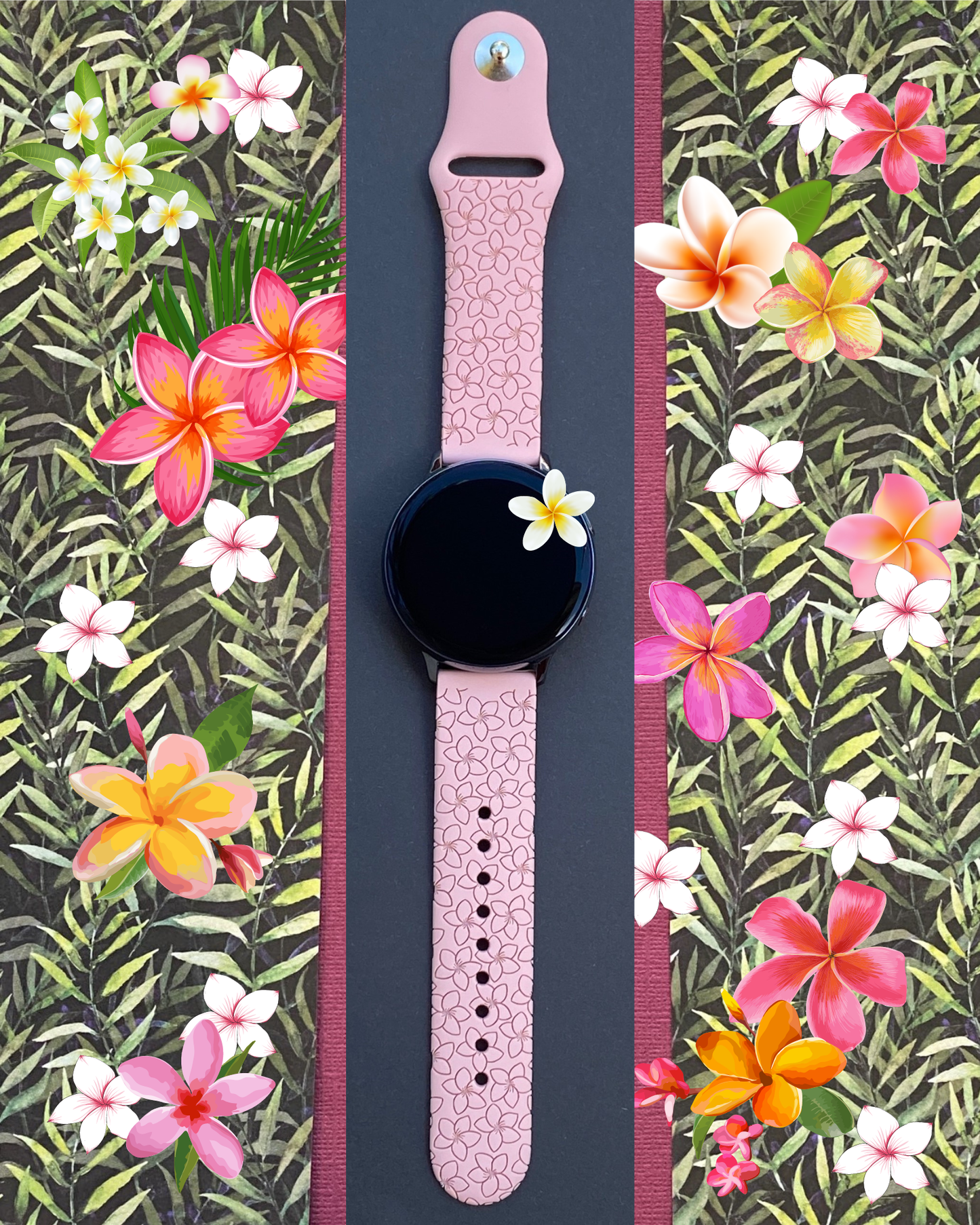 Plumeria 20mm Samsung Galaxy Watch Band