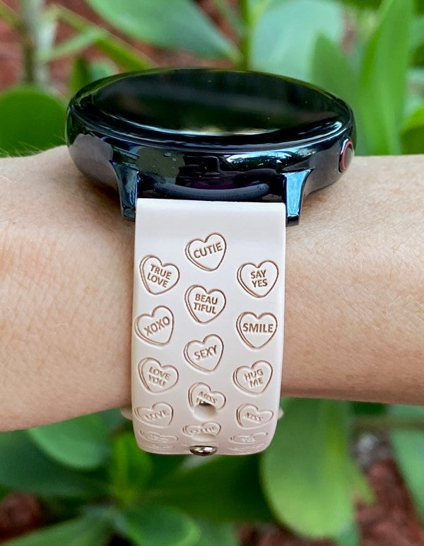 Candy Hearts 20mm Samsung Galaxy Watch Band