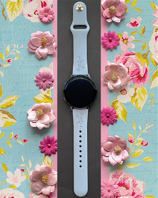 Wild Flower 20mm Samsung Galaxy Watch Band