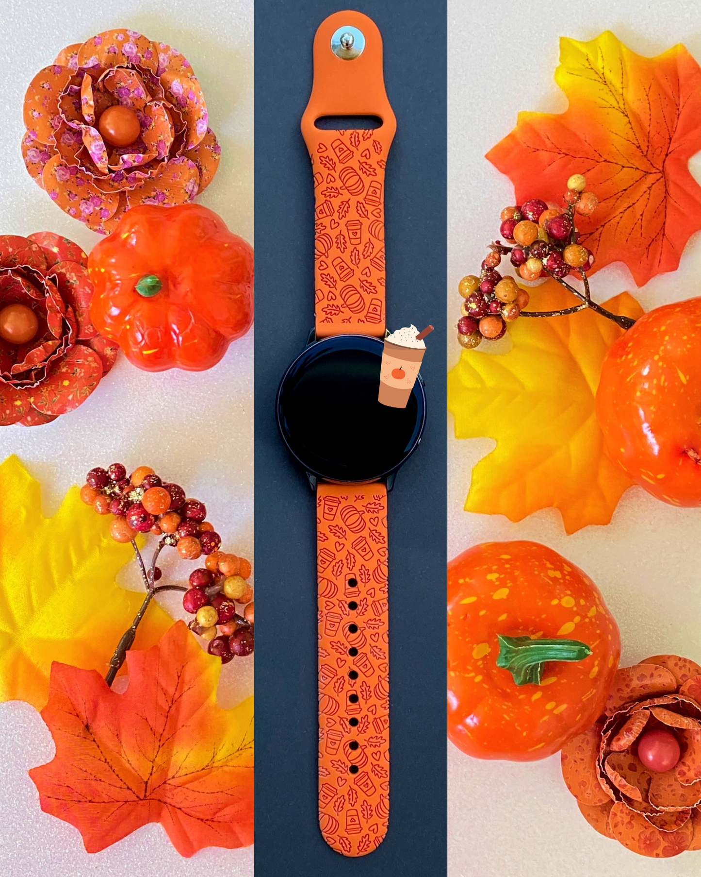 Pumpkin Spice Latte 20mm Samsung Galaxy Watch Band