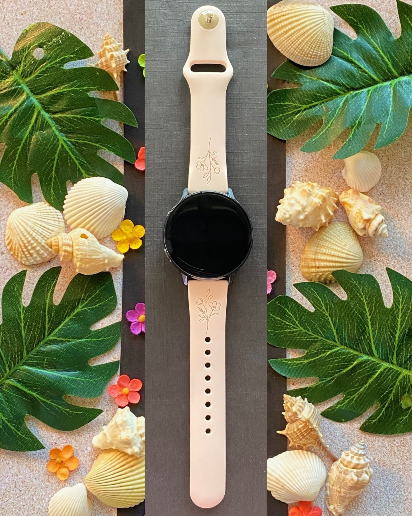 Tropical Flower 20mm Samsung Galaxy Watch Band