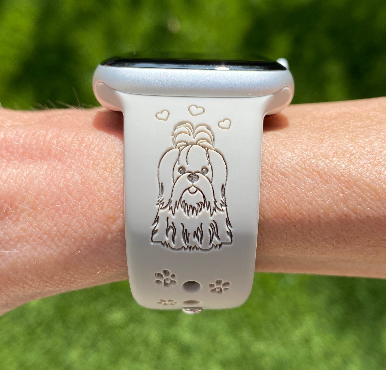 Apple watch band with best sale dogs face