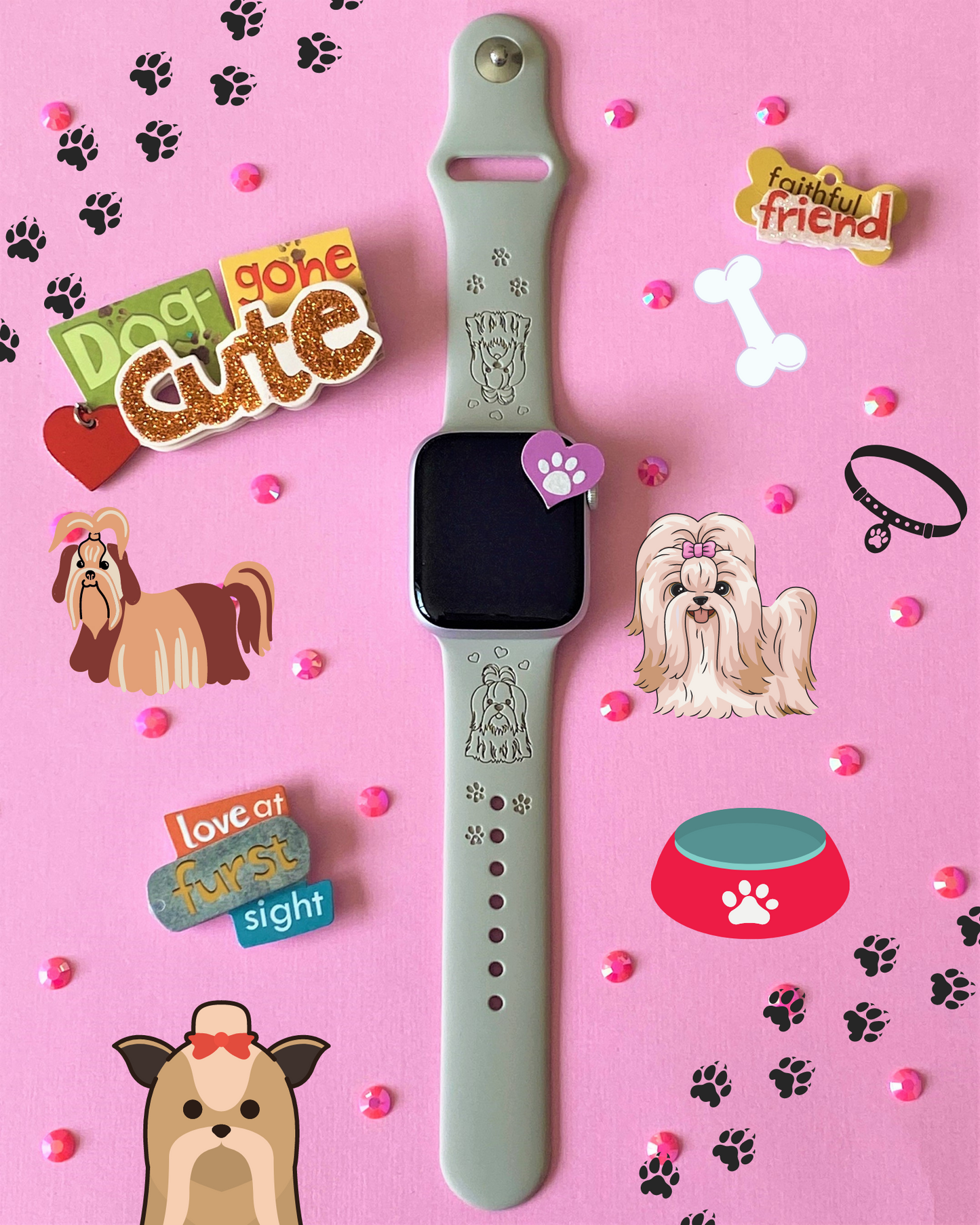 Shih Tzu Dog Apple Watch Band