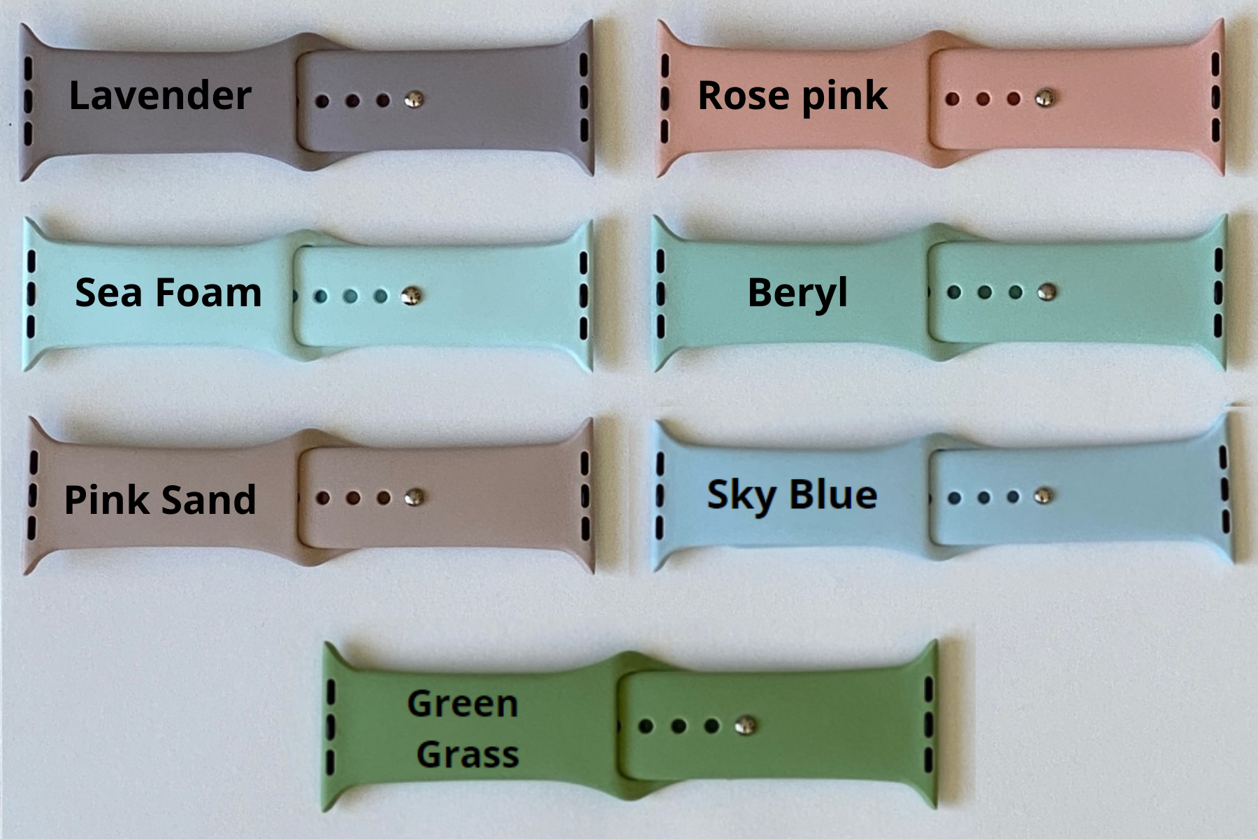 Skylar Pink & Green Apple Watch Band