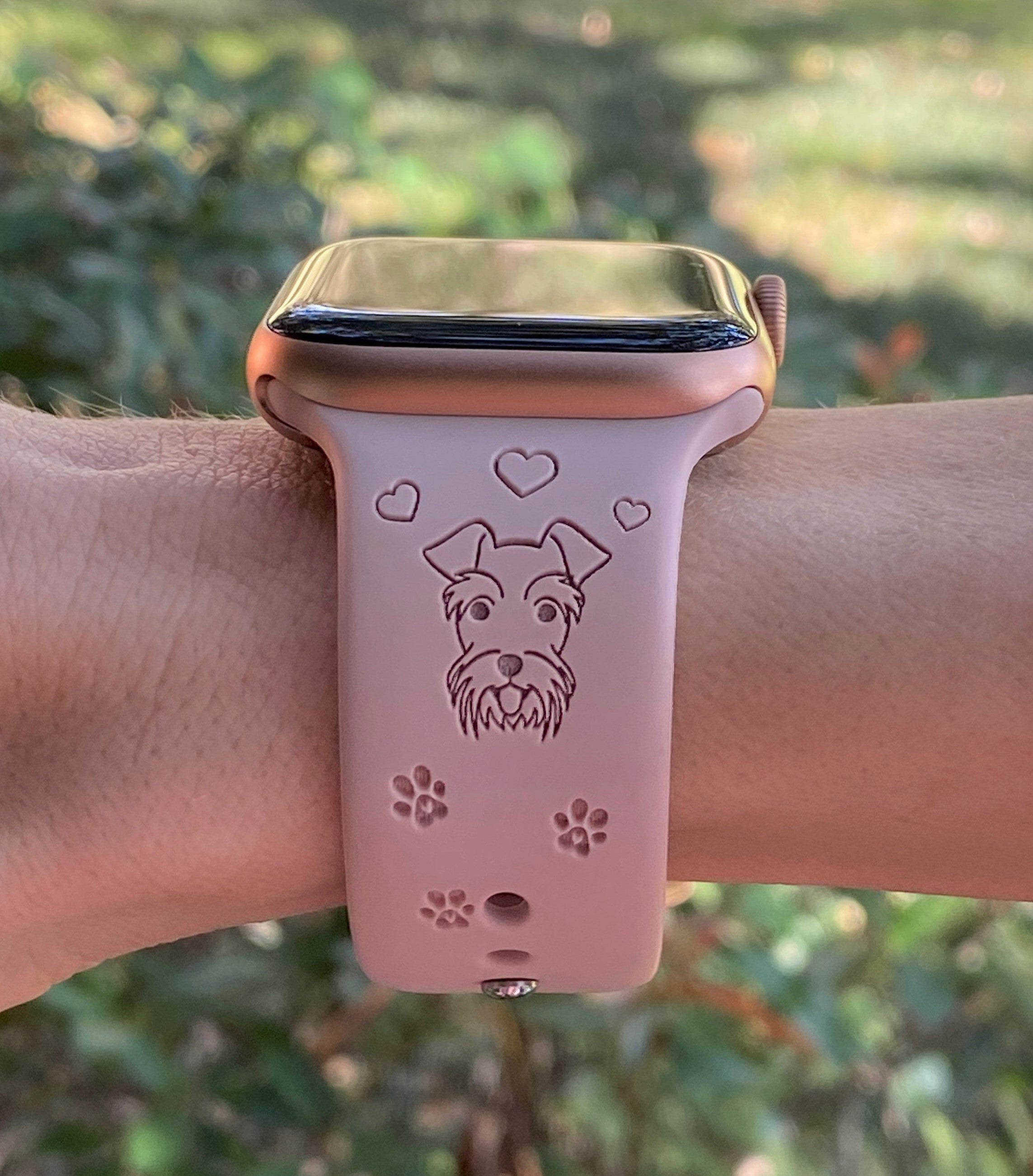 Personalized apple discount watch band dog