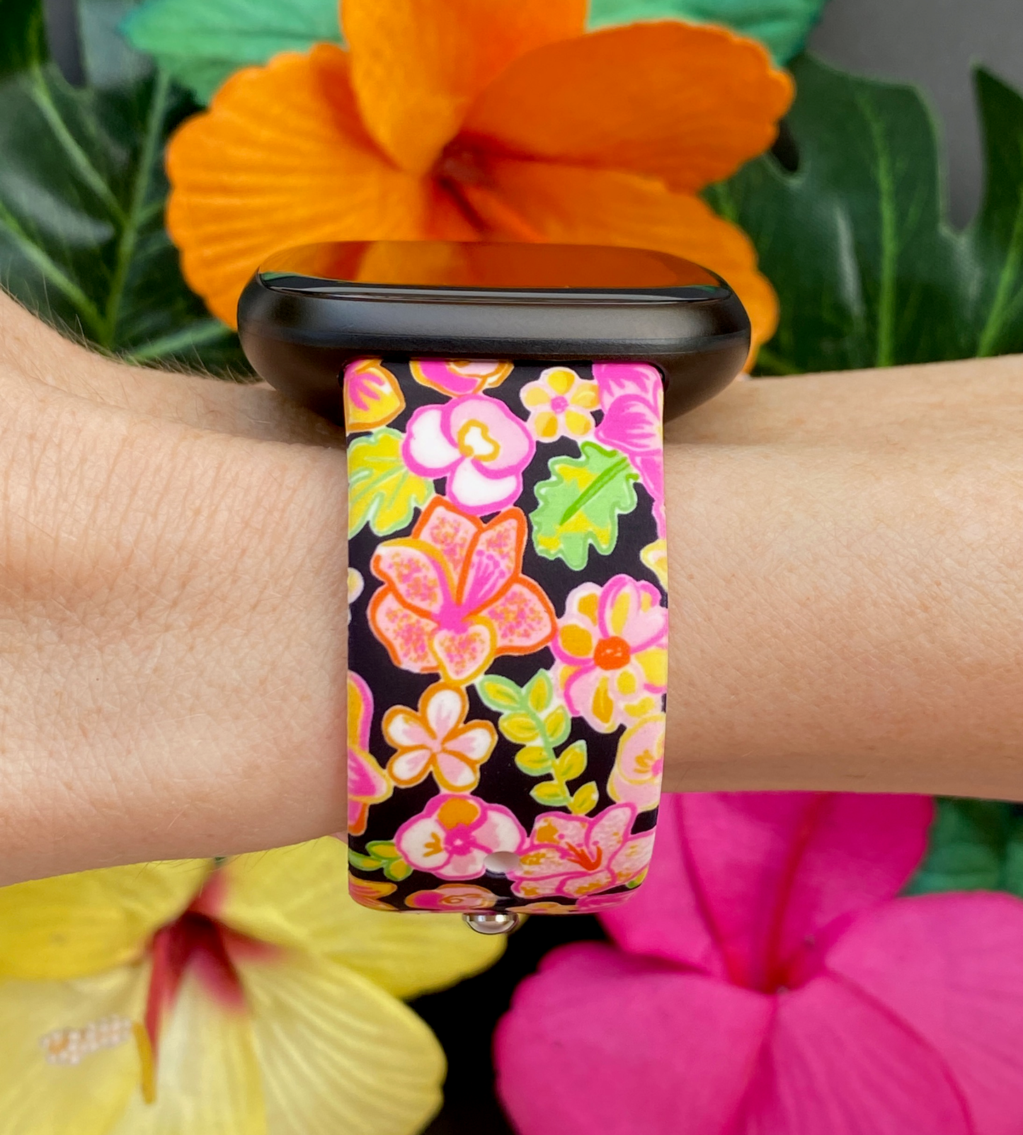 Sunshine Floral Fitbit Versa 3/Versa 4/Sense/Sense 2 Watch Band