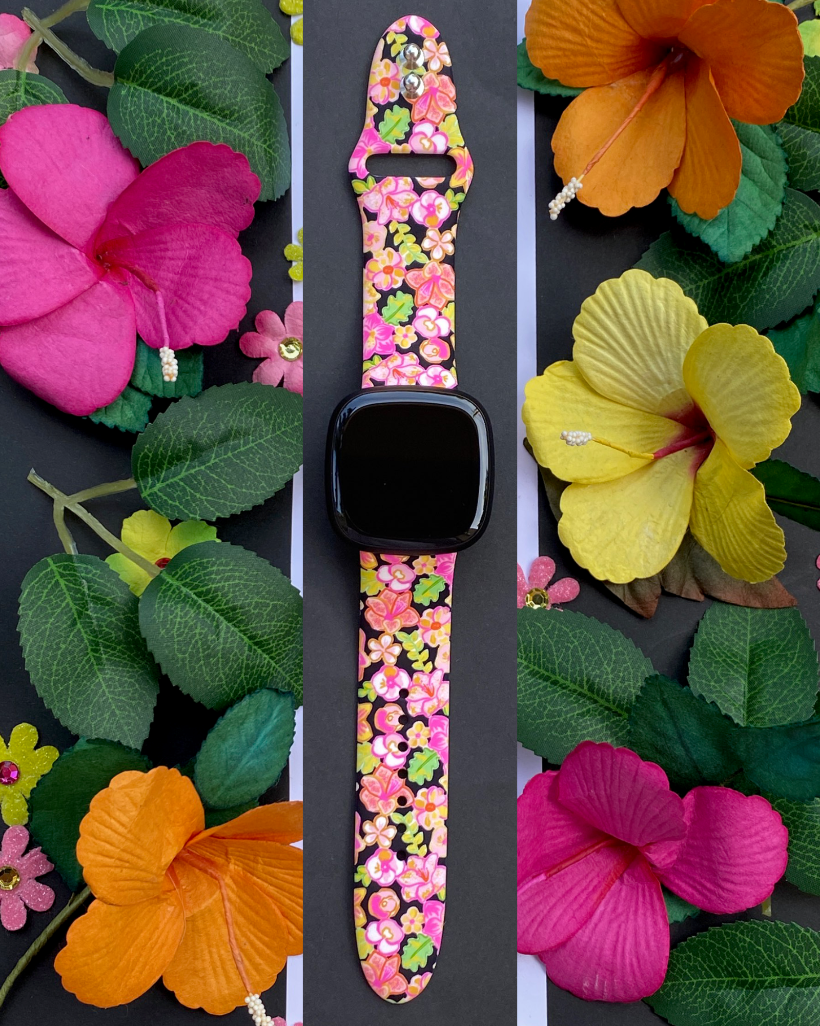 Sunshine Floral Fitbit Versa 1 2 Watch Band