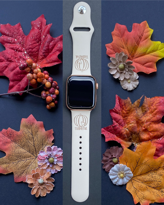 Thankful Pumpkin Apple Watch Band