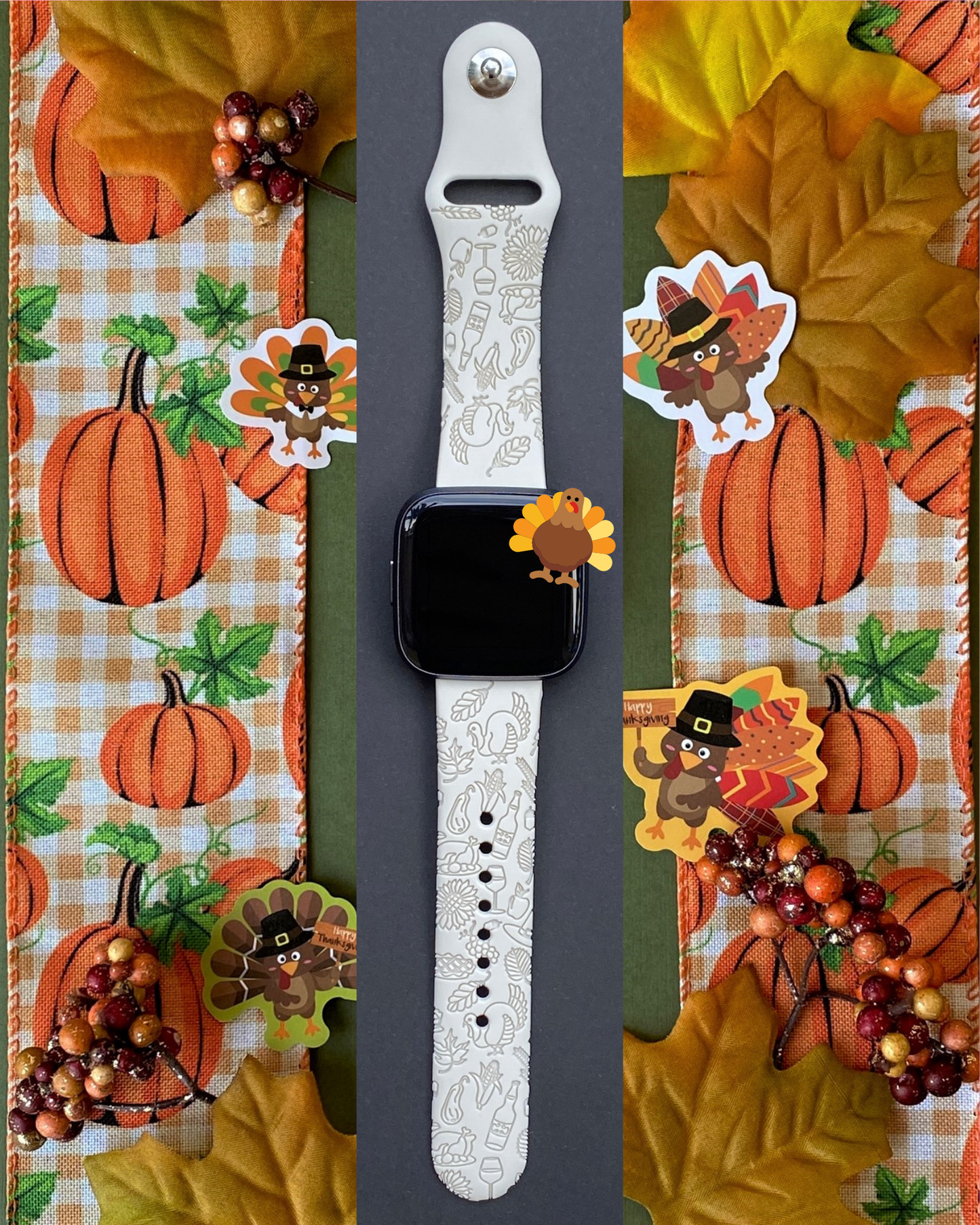 Thanksgiving Fitbit Versa 1/2 Watch Band