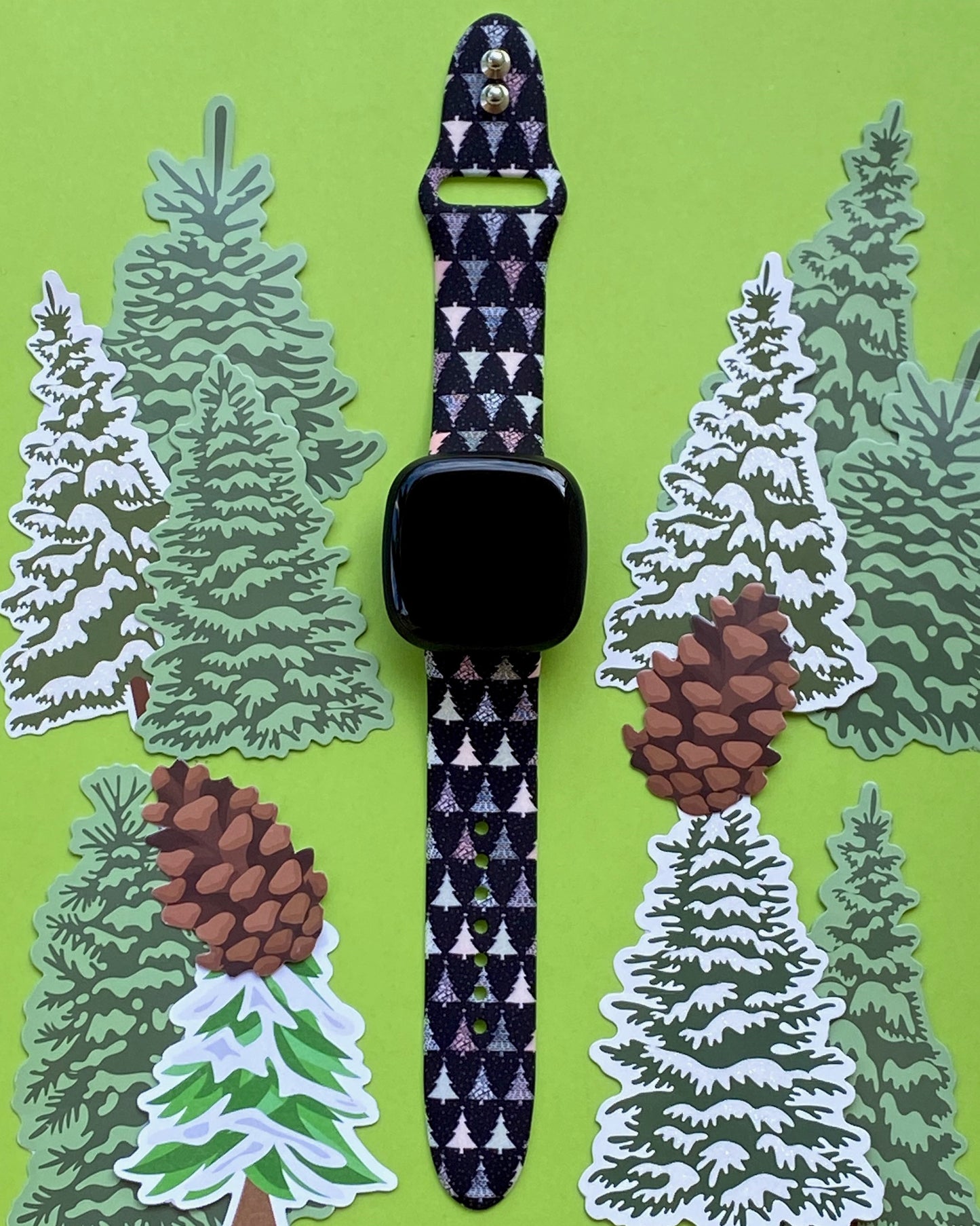 Christmas Trees Fitbit Versa 3/Versa 4/Sense/Sense 2 Watch Band