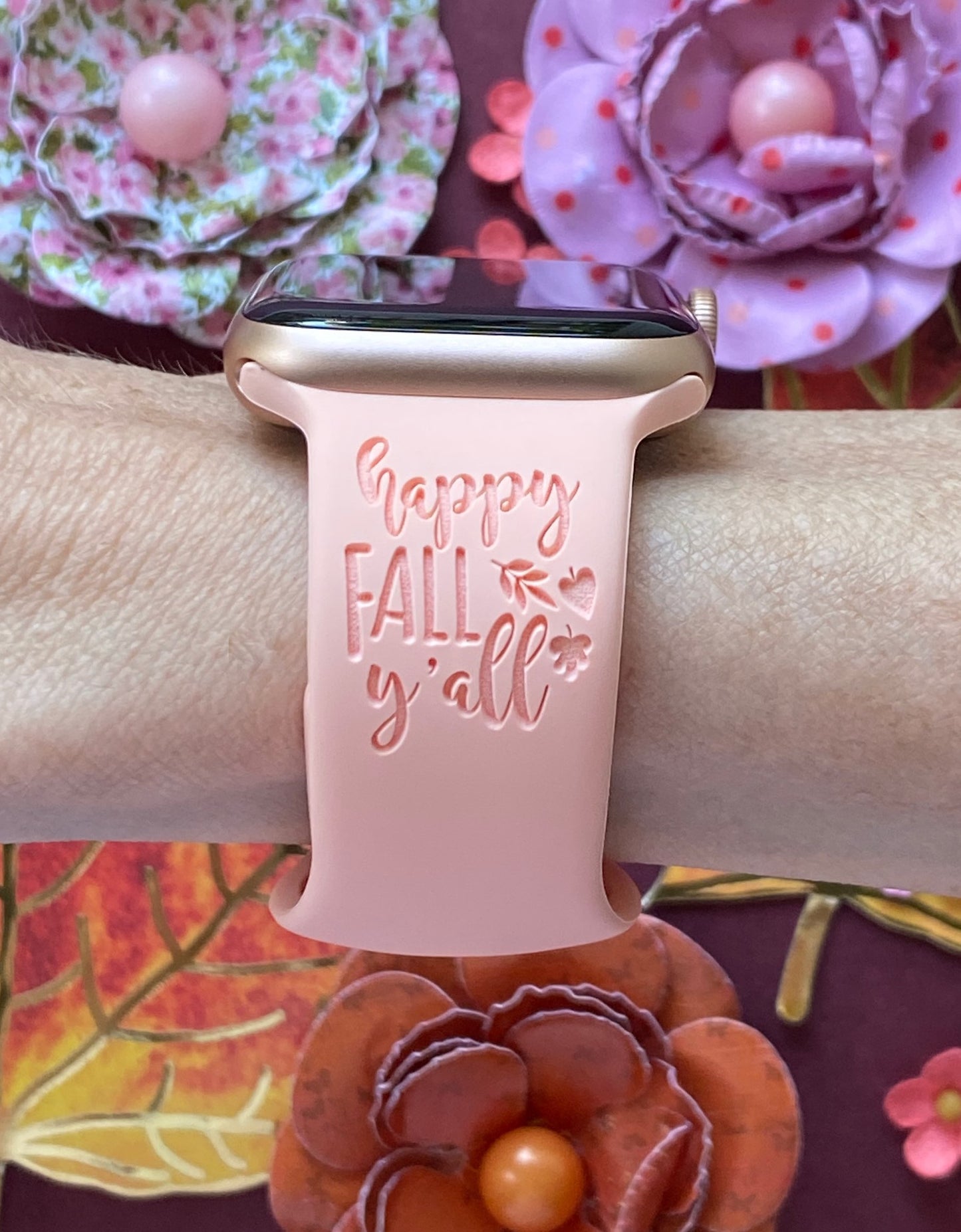 Happy Fall Y'all Turkey Apple Watch Band