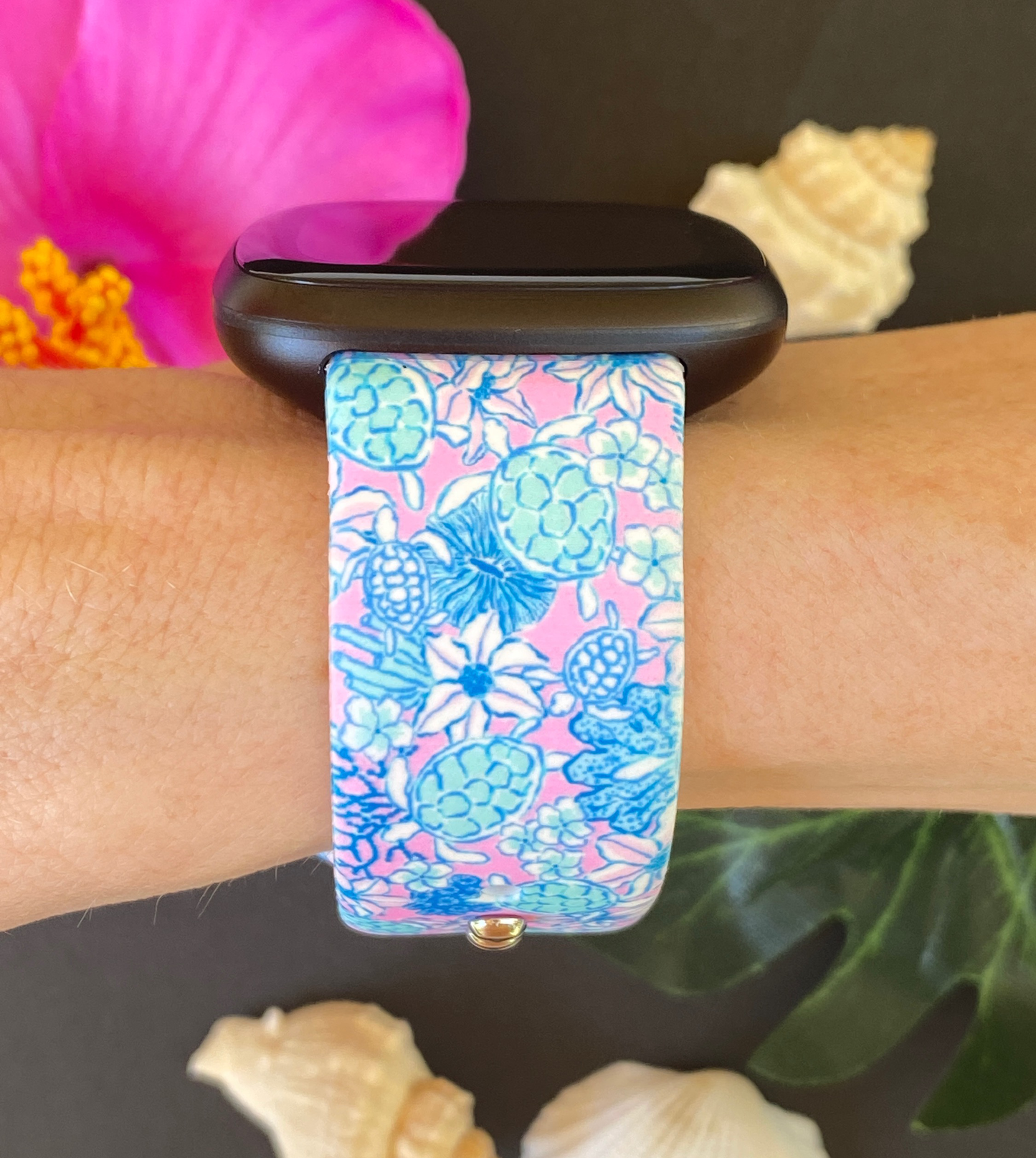 Floral Turtles Fitbit Versa 1/2 Watch Band