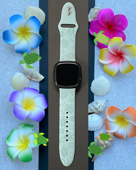 Turtles and Shells Fitbit Versa 3/Versa 4/Sense/Sense 2 Watch Band