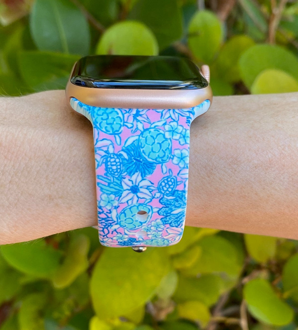Floral Turtle Apple Watch Band
