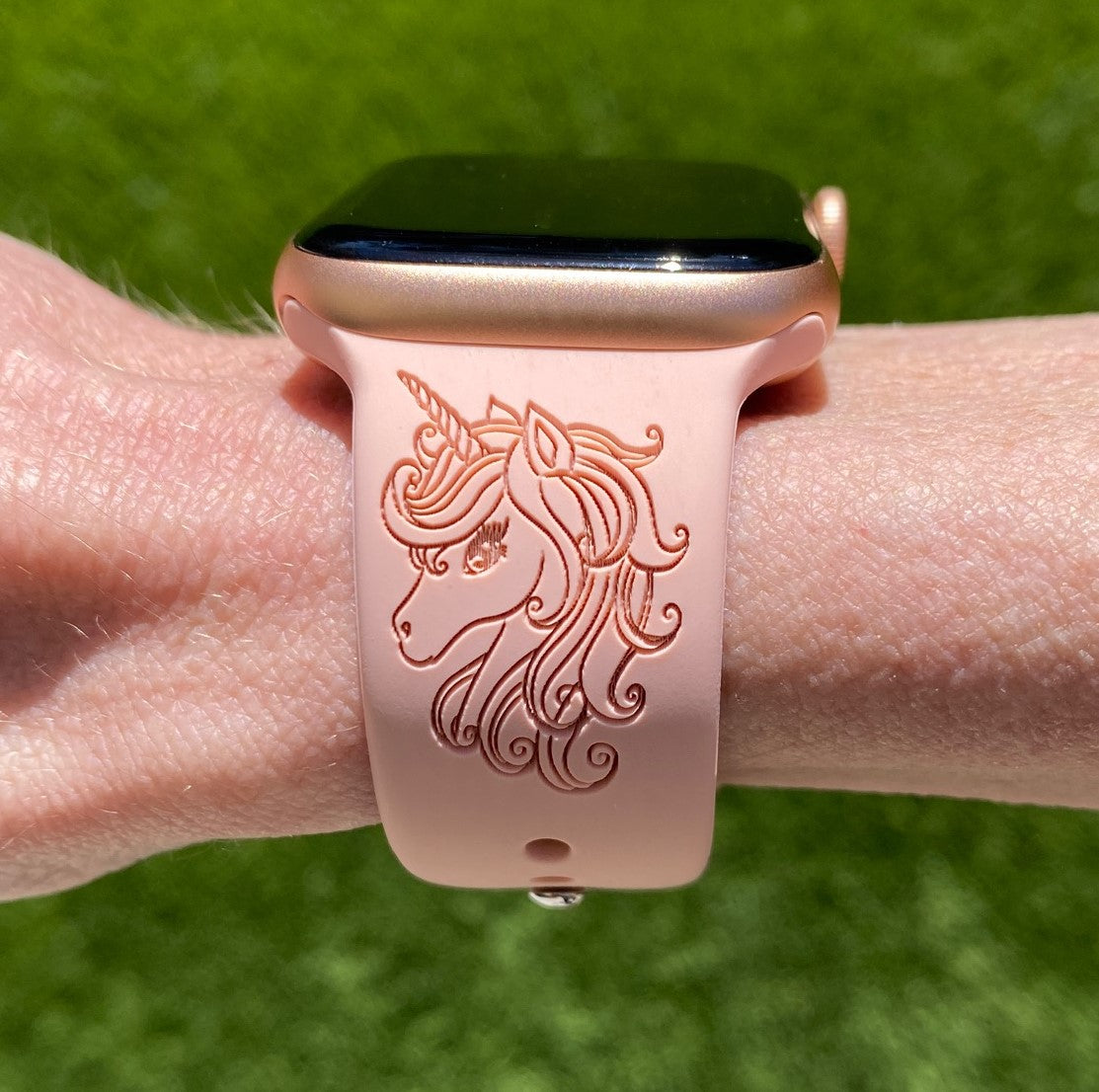 Unicorn Apple Watch Silicone Engraved Band Lux Bands Shop